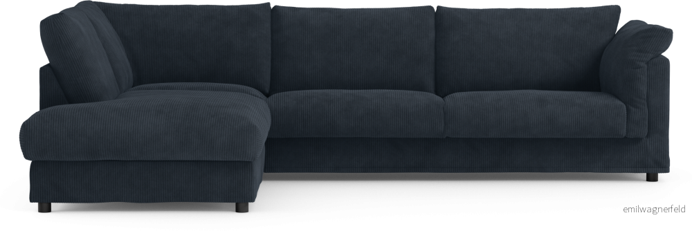 Cherrie 3-sits soffa med divan vänster, med kappa XLte2