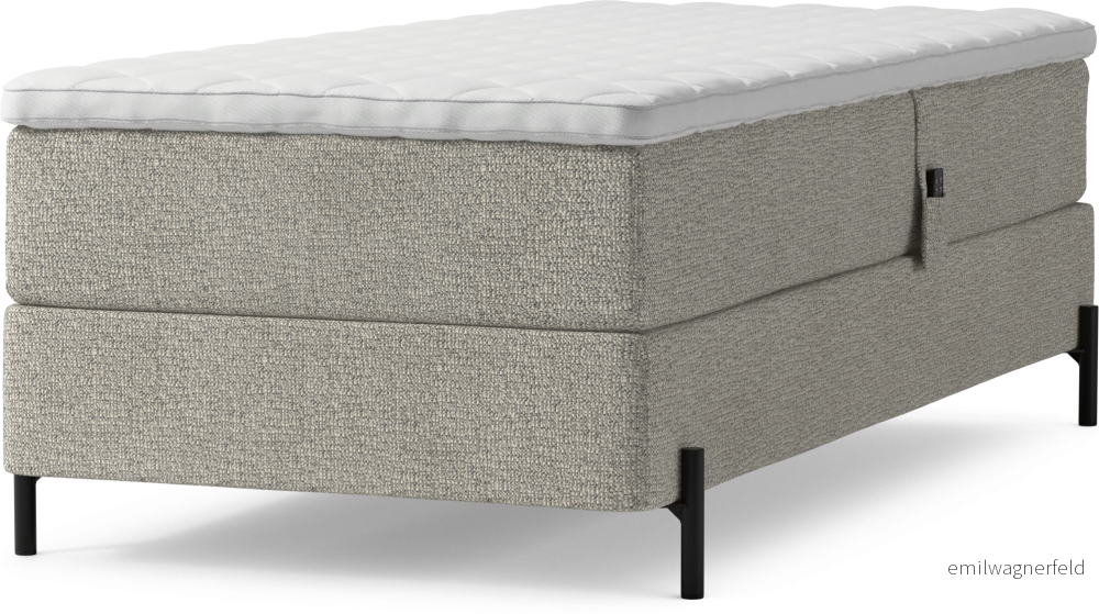 Delux Dream Ställbar säng, enkelsäng med bäddmadrass och sängben ei6X2