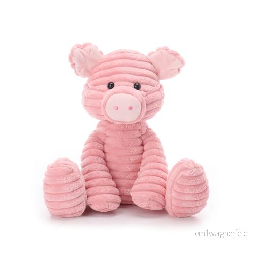 Apricot Lamb Kordsammet gris plysch mjuk gosig perfekt för barn (manchestergris, 23 cm) 782937361033