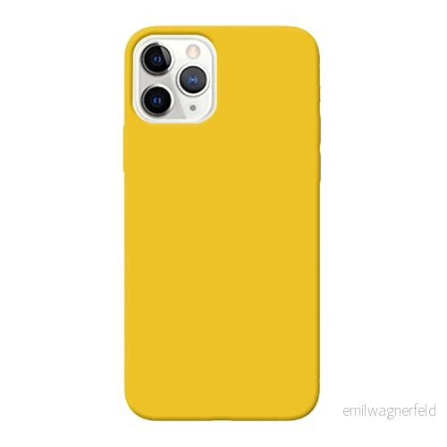 Fresnour Lämplig för iPhone 11 Pro 5,8 tums fodral, stötfångarskydd, transparent reptålig baksida (gul) 713547470723
