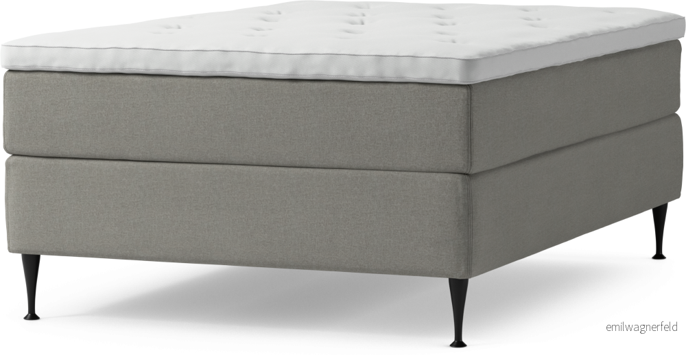 Delux Dream Kontinentalsäng, enkelsäng 140 cm med bäddmadrass och sängben XOE69
