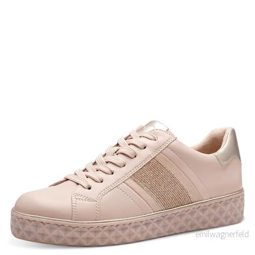 MARCO TOZZI Kvinnors Feel Me fotbädd, utbytbar mjukt foder, vegan, 223780 42 sneakers, ROSA, 37 EU 4064231910770
