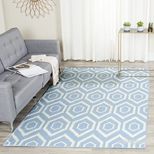 Safavieh Casablanca Dhurrie handvävd matta, DHU556L 4 P 152 X 243 cm Blue/Ivory 683726537991
