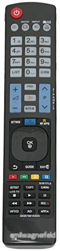 allimity ersätter fjärrkontroll som passar LG TV AKB73615303 AKB73756504 AKB73615302 AKB73615361 AKB73615362 606280075440